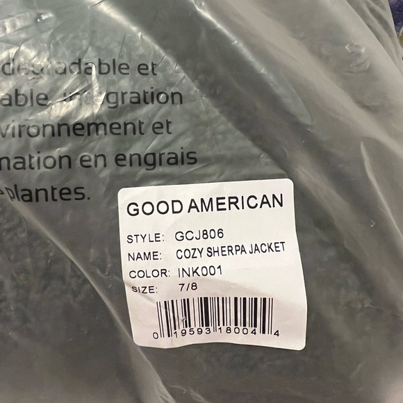 Good American Cozy Contour Faux Shearling Jacket NWT - Picture 16 of 16